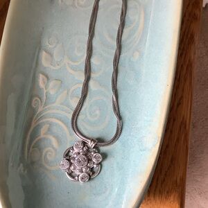 Brighton Elegant Silver Pendant Necklace and bracelet